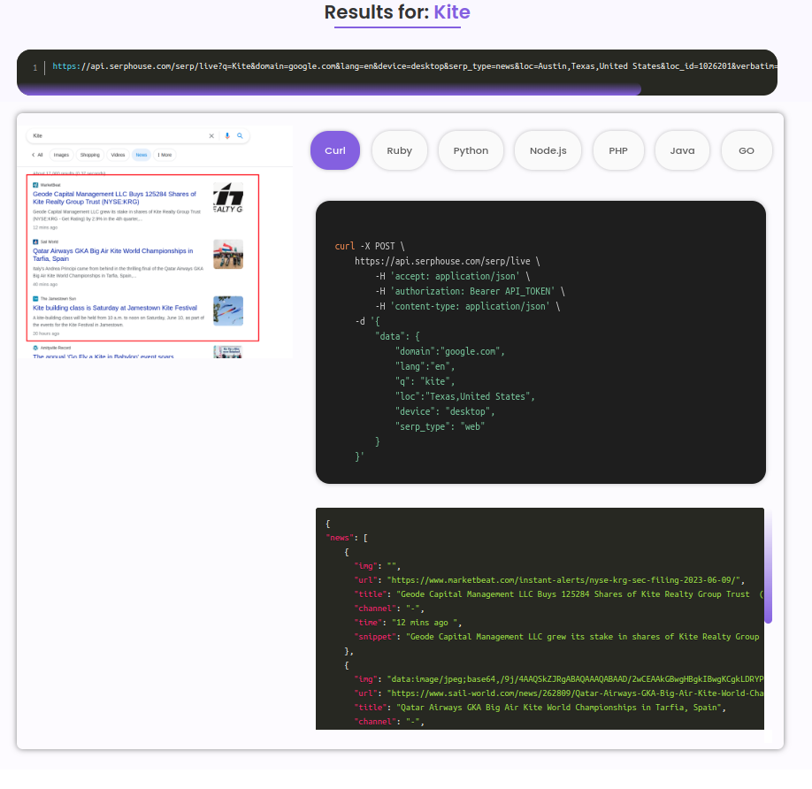 Why Scrape Google News with SERPHouse